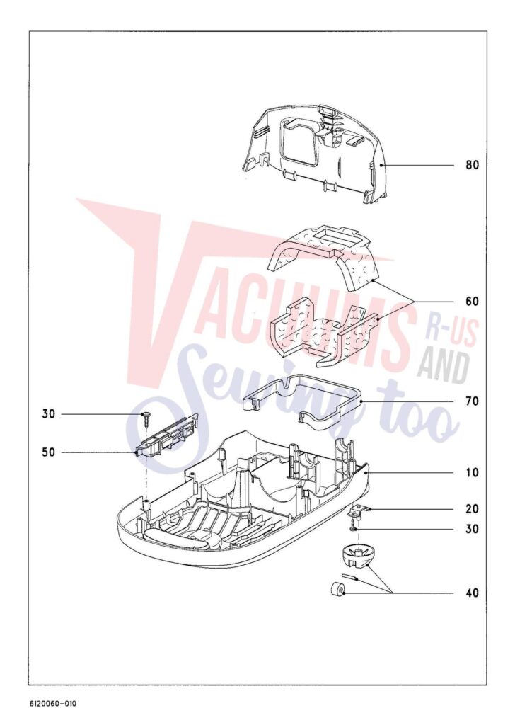 Miele SCAB0 exploded schematic diagram (page 1)