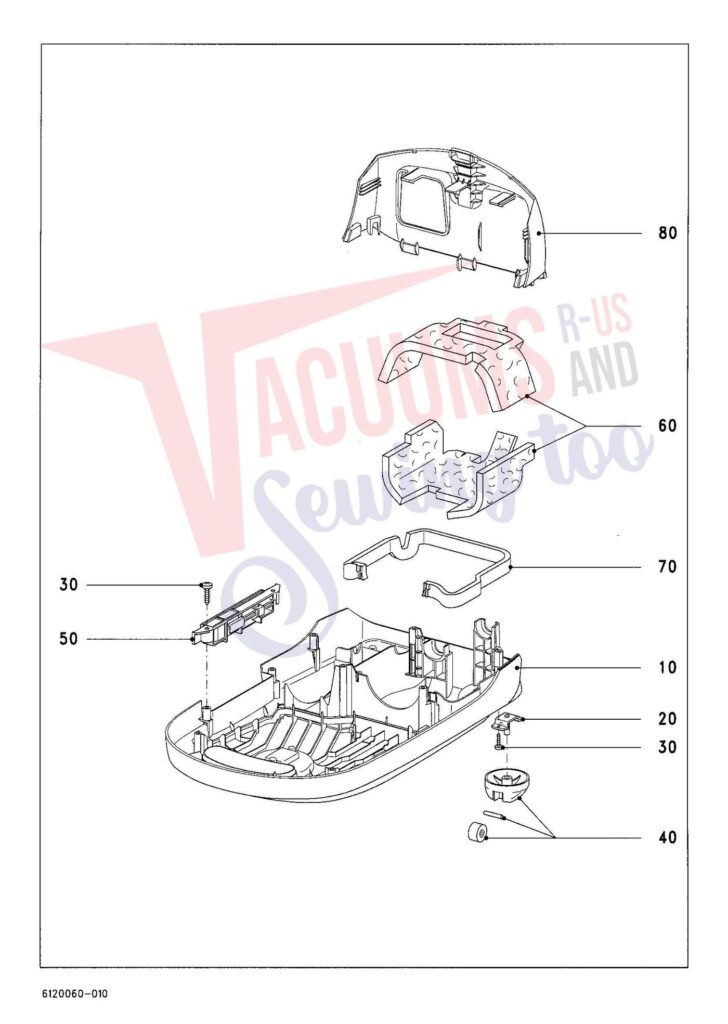Miele SCAG0 exploded schematic diagram (page 1)