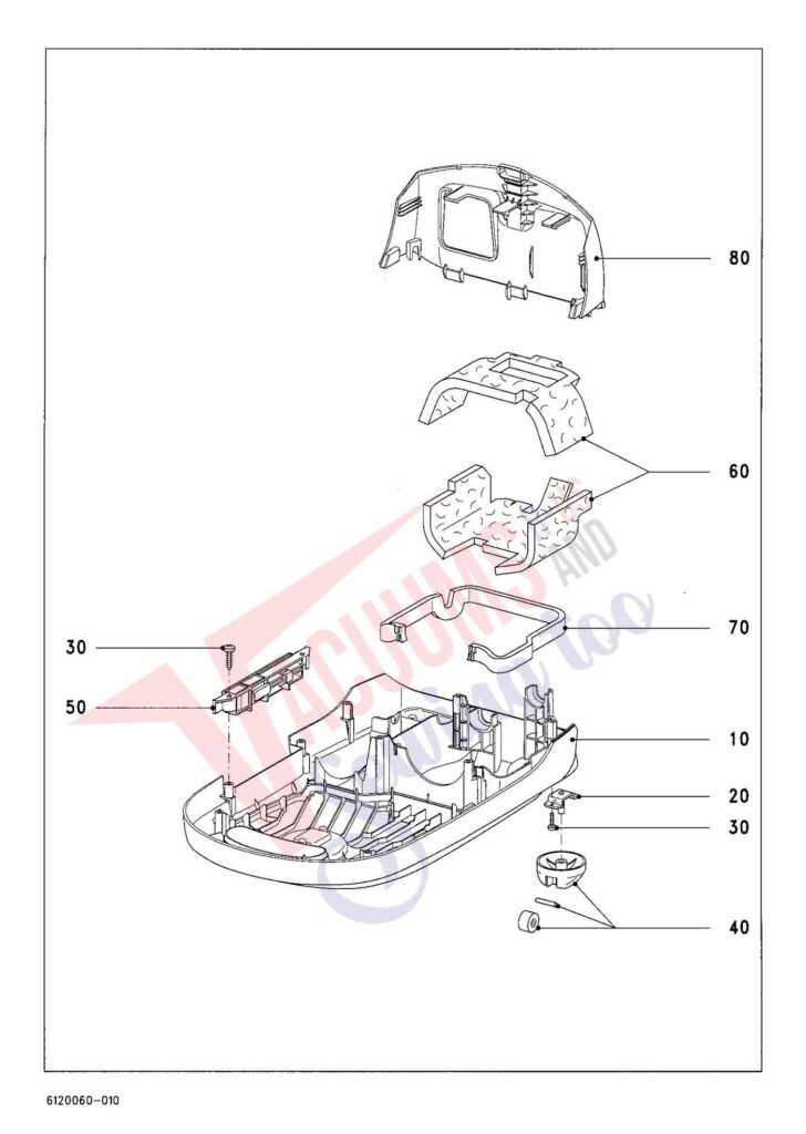 Miele SCRG1 exploded schematic diagram (page 1)
