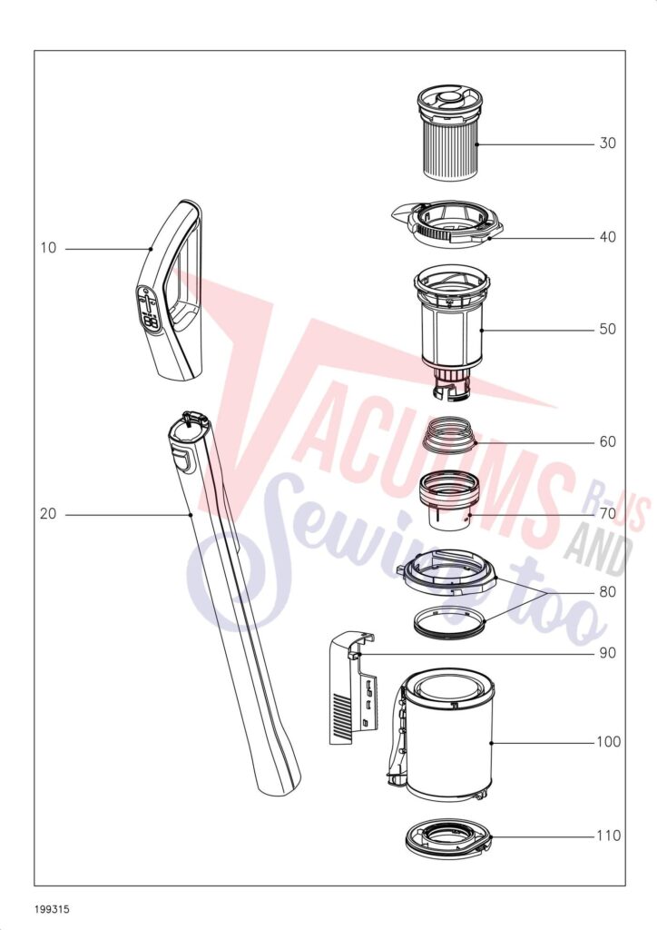 Miele SWDL0AQUAPRO exploded schematic diagram (page 1)