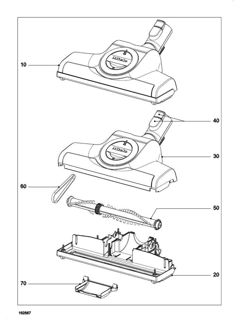 Miele STB305-3 exploded schematic diagram (page 1)
