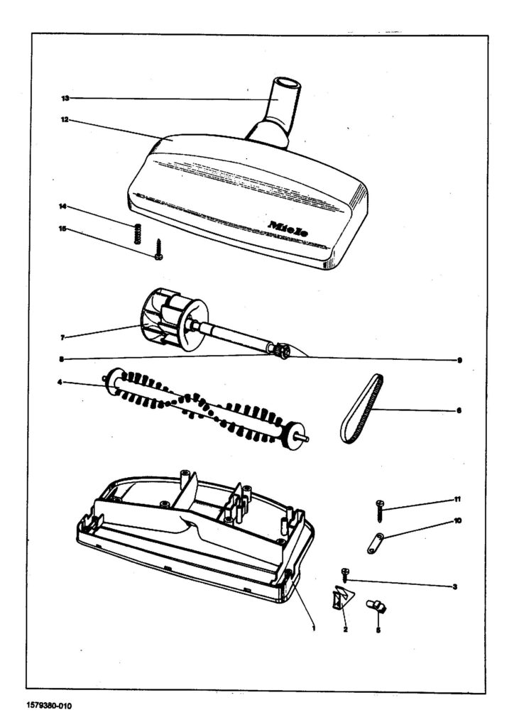 Miele S020 exploded schematic diagram (page 1)