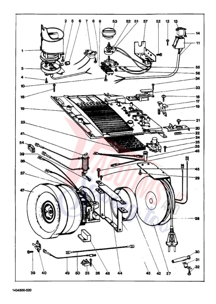 Miele S226 exploded schematic diagram (page 2)