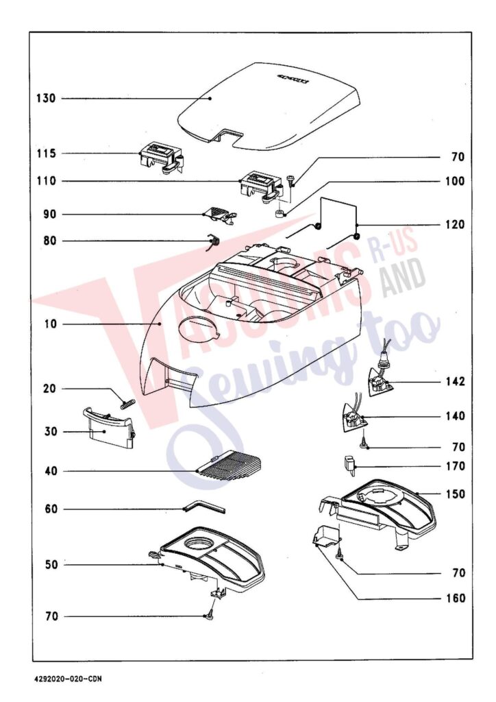 Miele S321I exploded schematic diagram (page 2)