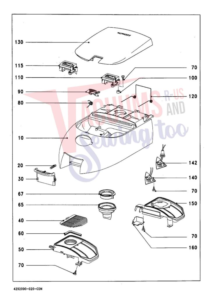Miele S315I exploded schematic diagram (page 2)
