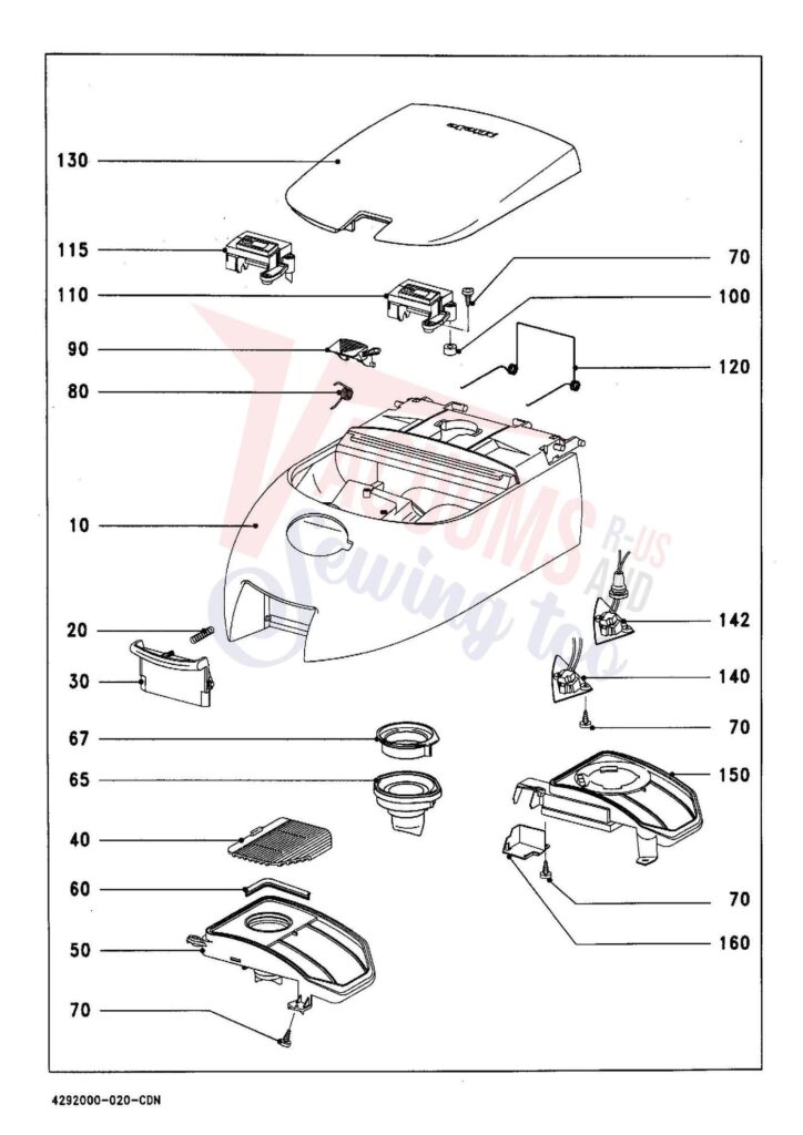Miele S313I exploded schematic diagram (page 2)