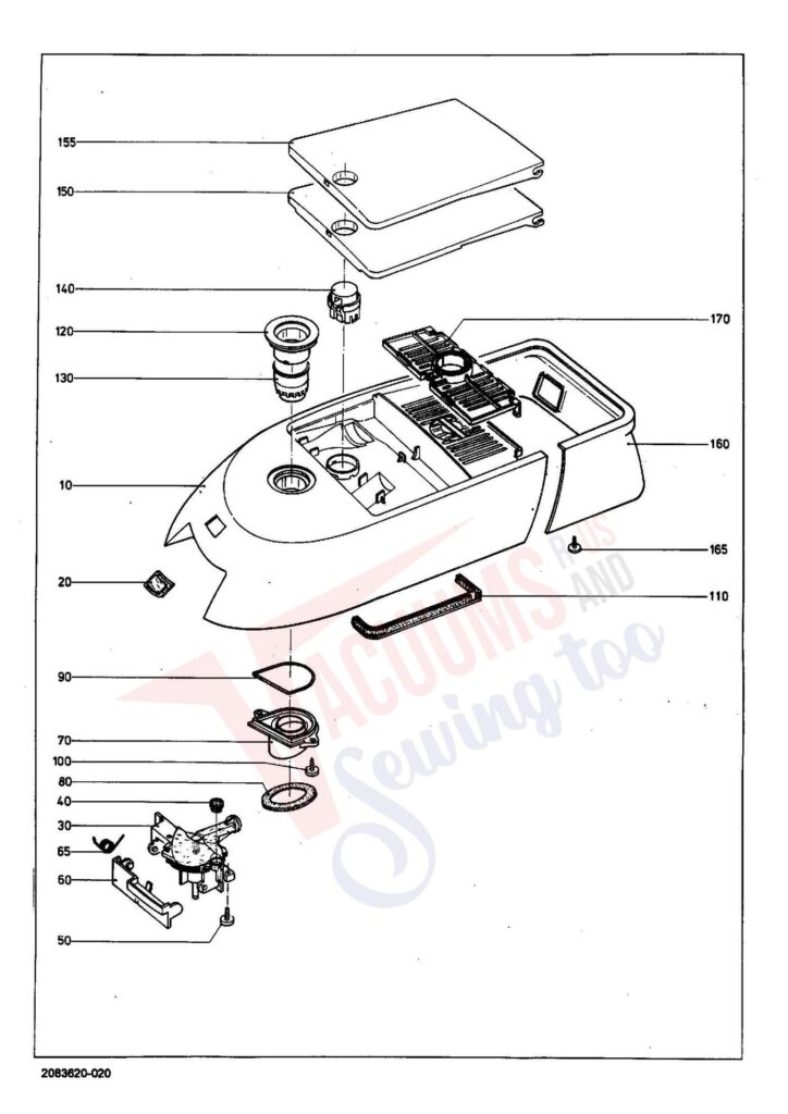 Miele S276I exploded schematic diagram (page 2)