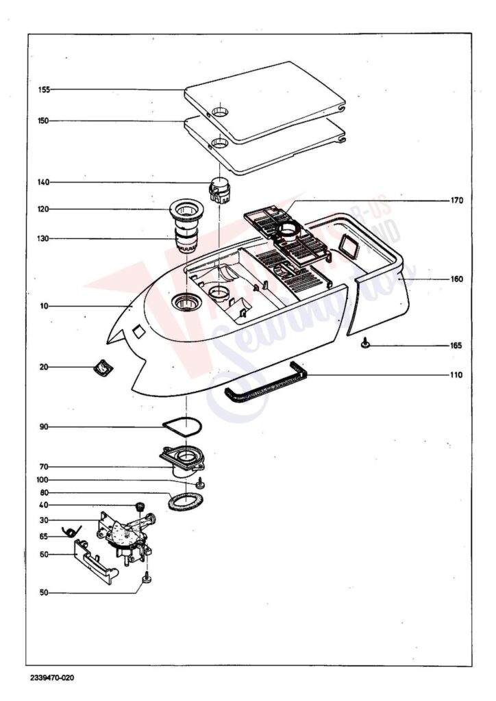 Miele S274I exploded schematic diagram (page 2)