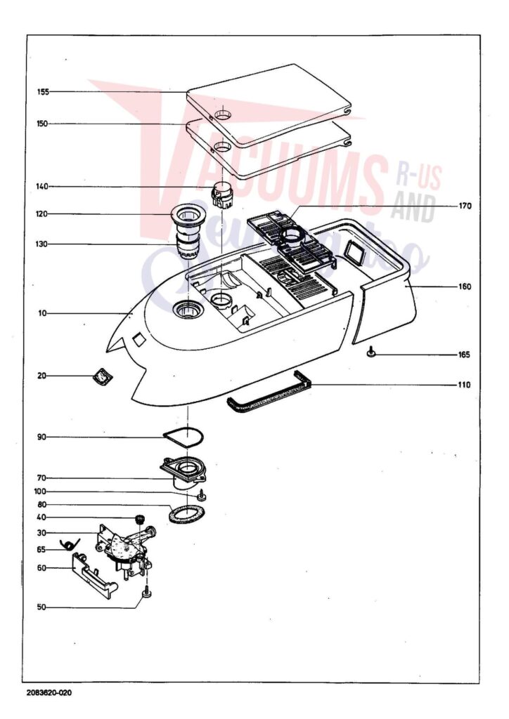 Miele S271I exploded schematic diagram (page 2)