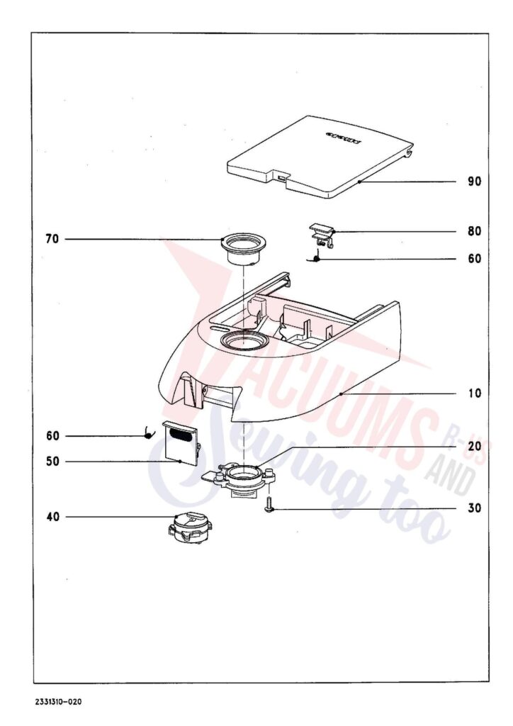 Miele S242 exploded schematic diagram (page 2)