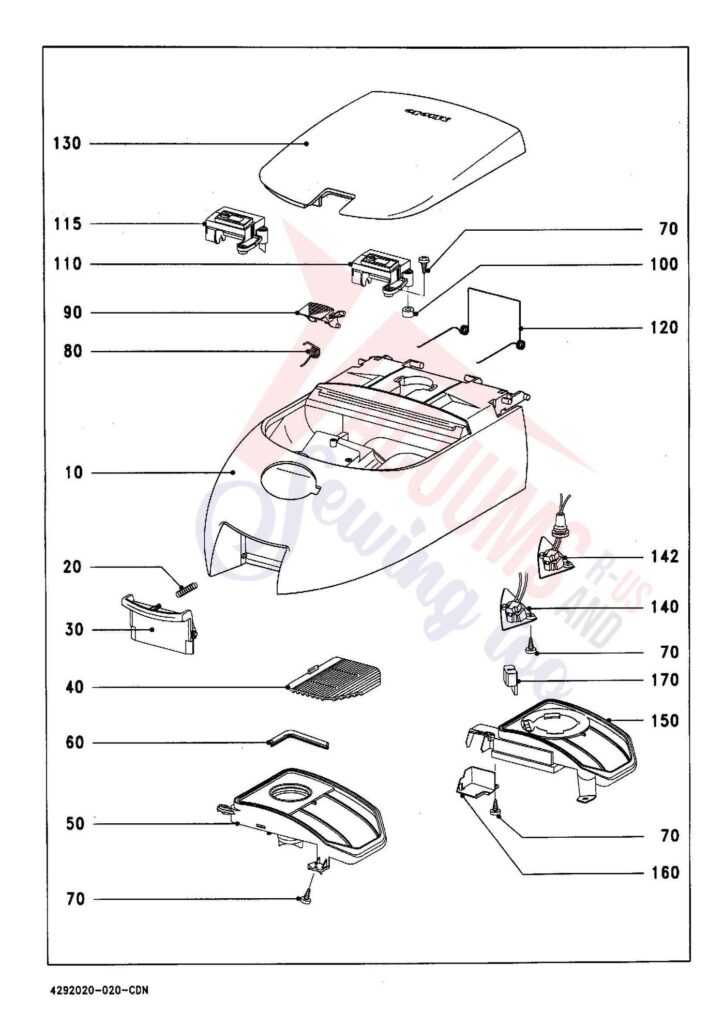 Miele S334I exploded schematic diagram (page 2)