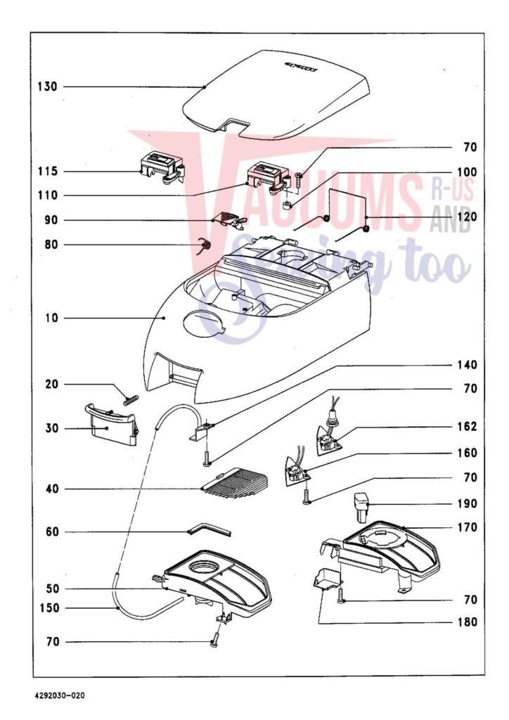 Miele S344I exploded schematic diagram (page 2)