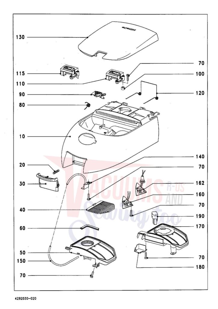 Miele S347I exploded schematic diagram (page 2)