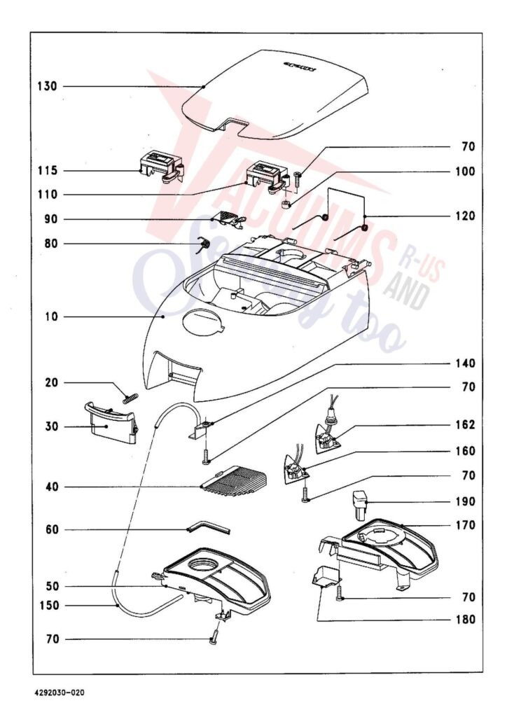 Miele S356I exploded schematic diagram (page 2)