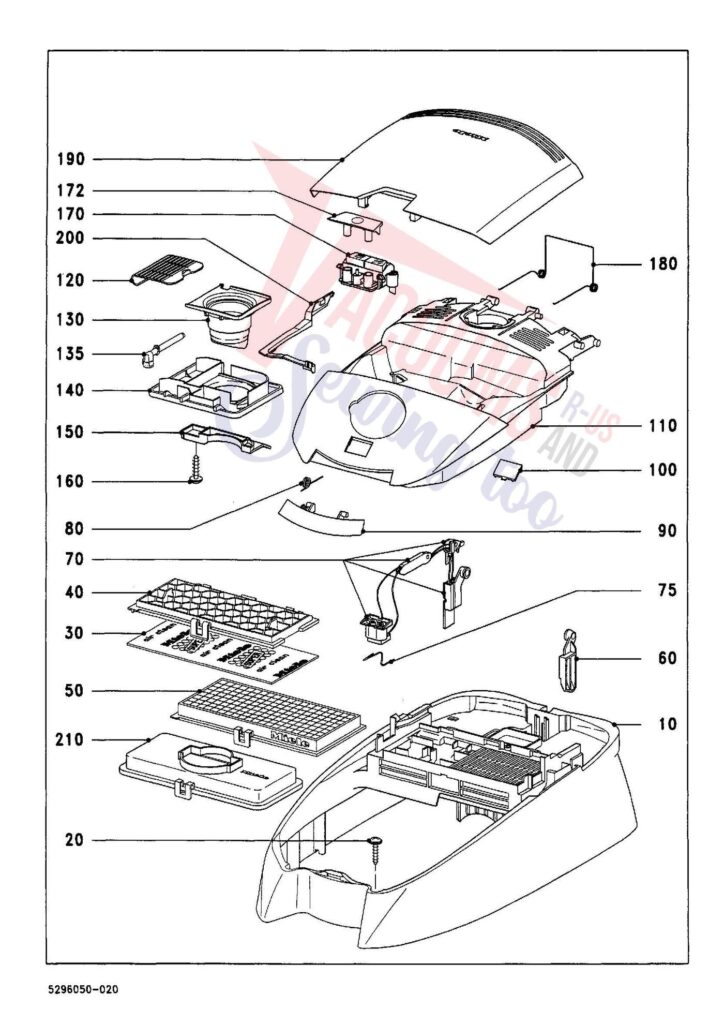 Miele S558 exploded schematic diagram (page 2)