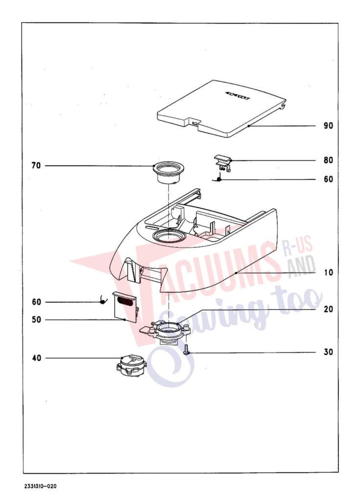 Miele S291 exploded schematic diagram (page 2)