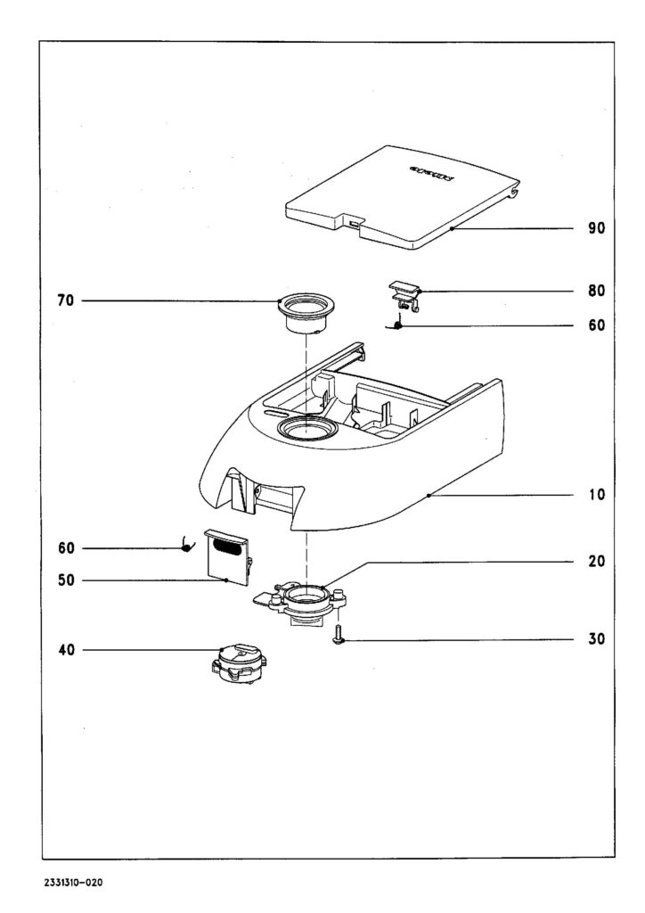 Miele S290 exploded schematic diagram (page 2)