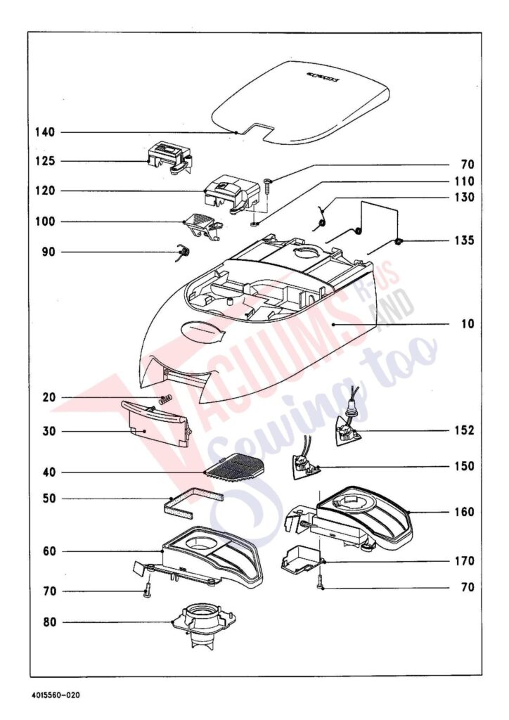 Miele S438I exploded schematic diagram (page 2)