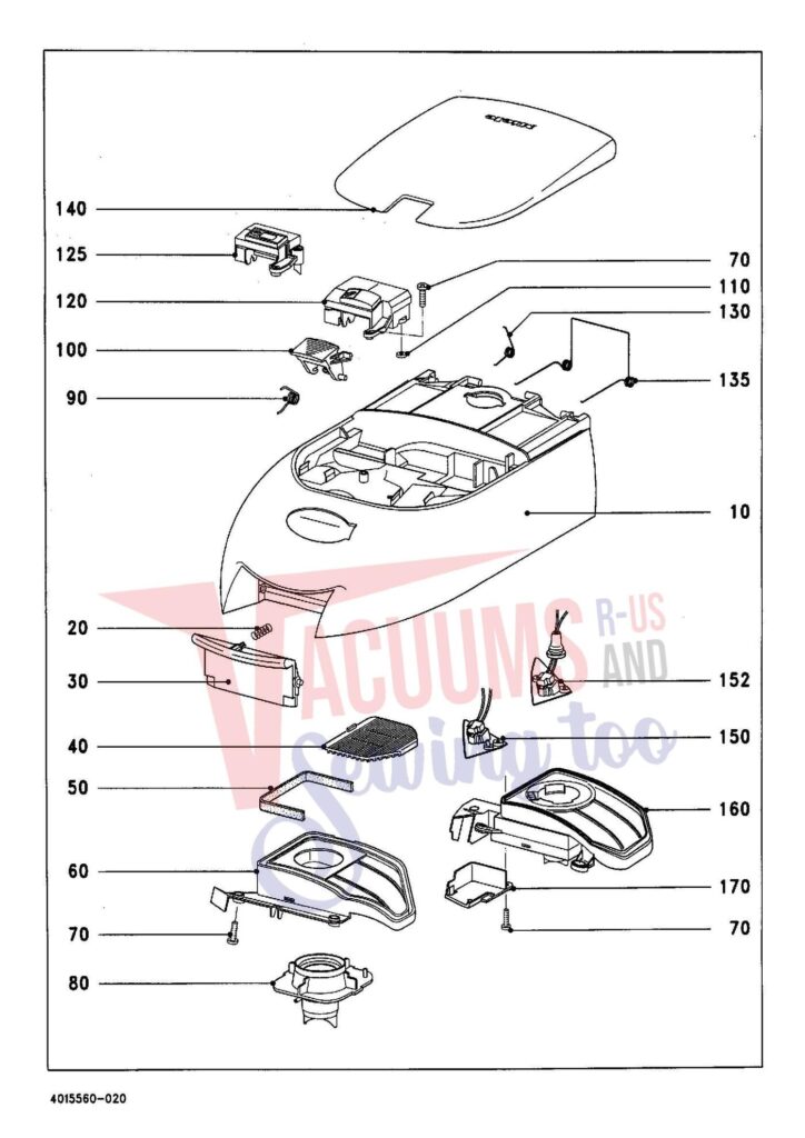 Miele S434I exploded schematic diagram (page 2)