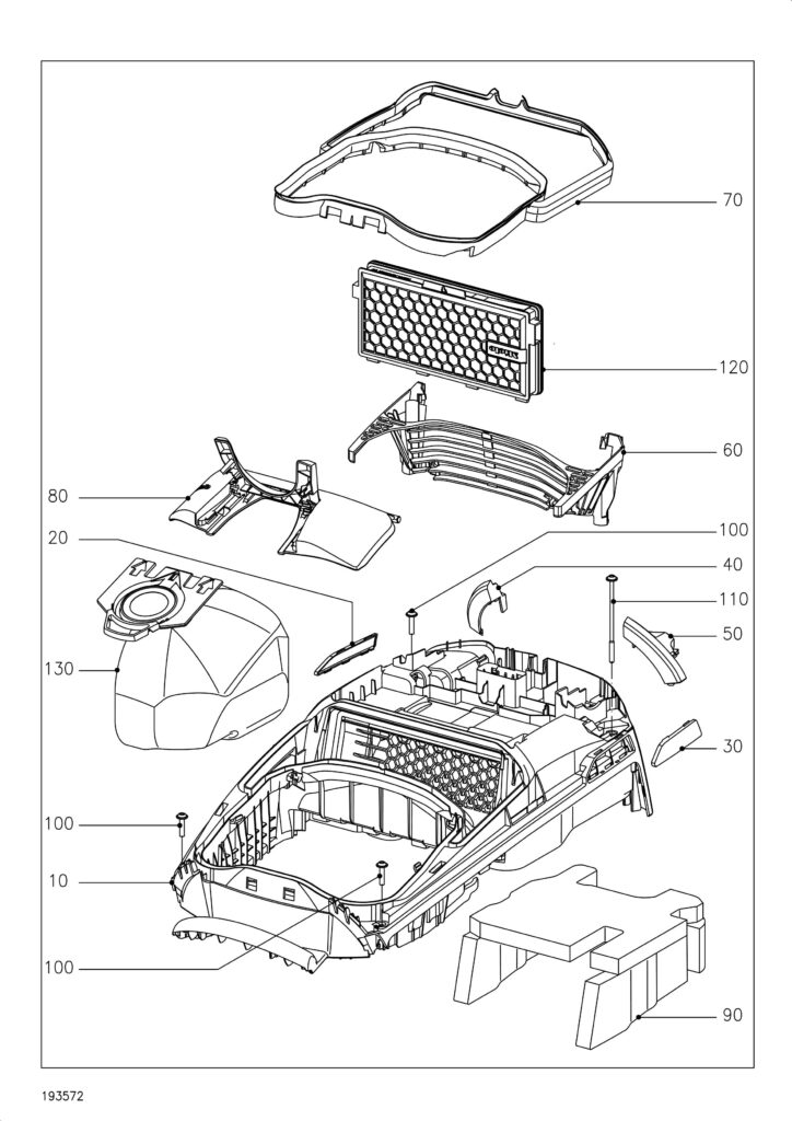 Miele SUGK0 exploded schematic diagram (page 2)