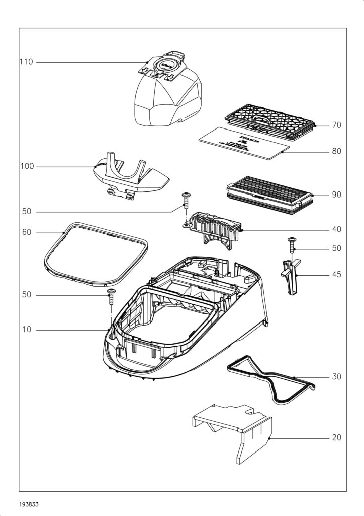 Miele STEI0 exploded schematic diagram (page 2)