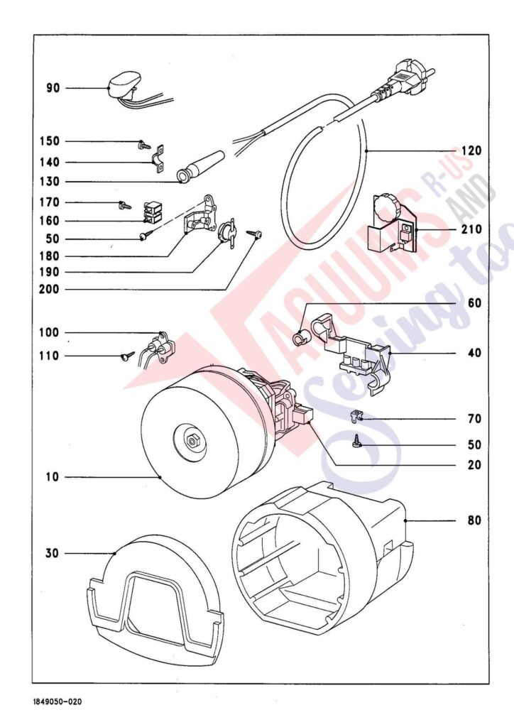 Miele S125 exploded schematic diagram (page 2)