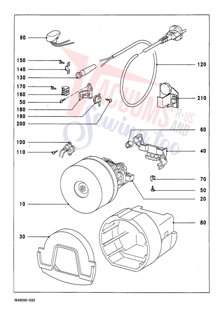 Miele S138 exploded schematic diagram (page 2)