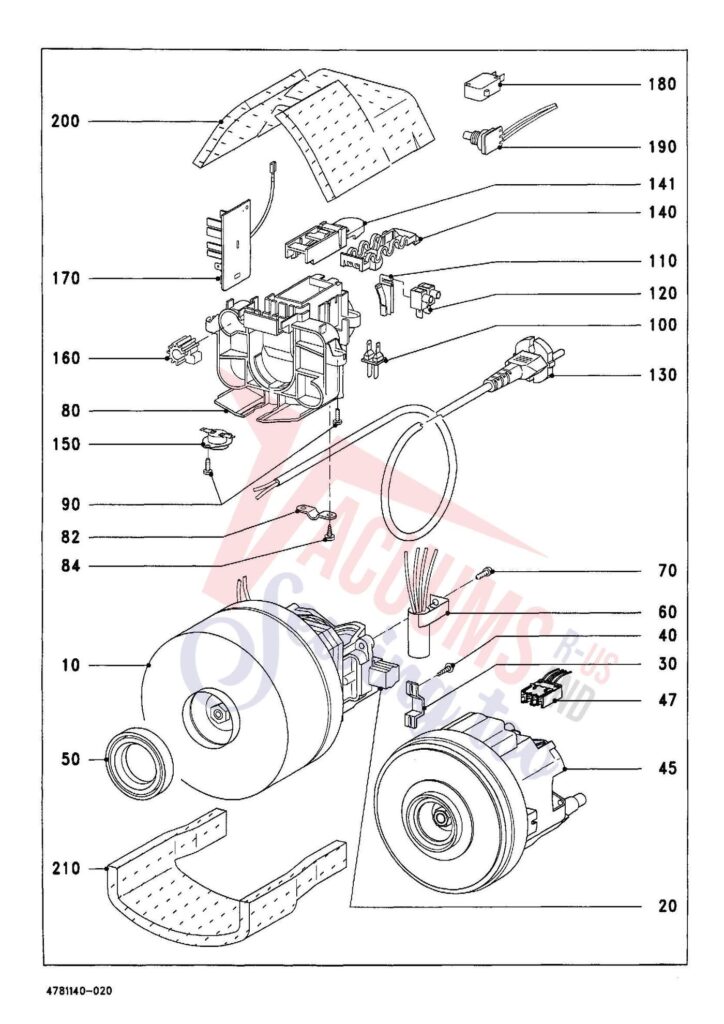 Miele S143 exploded schematic diagram (page 2)