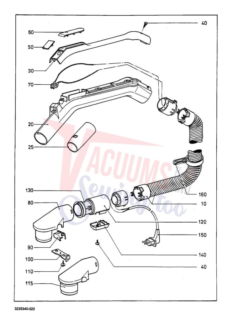 Miele SEB245 exploded schematic diagram (page 2)