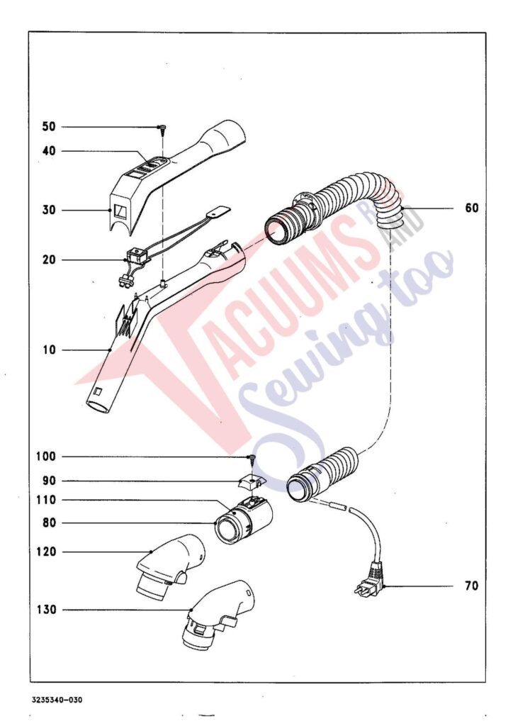 Miele SEB191 exploded schematic diagram (page 2)