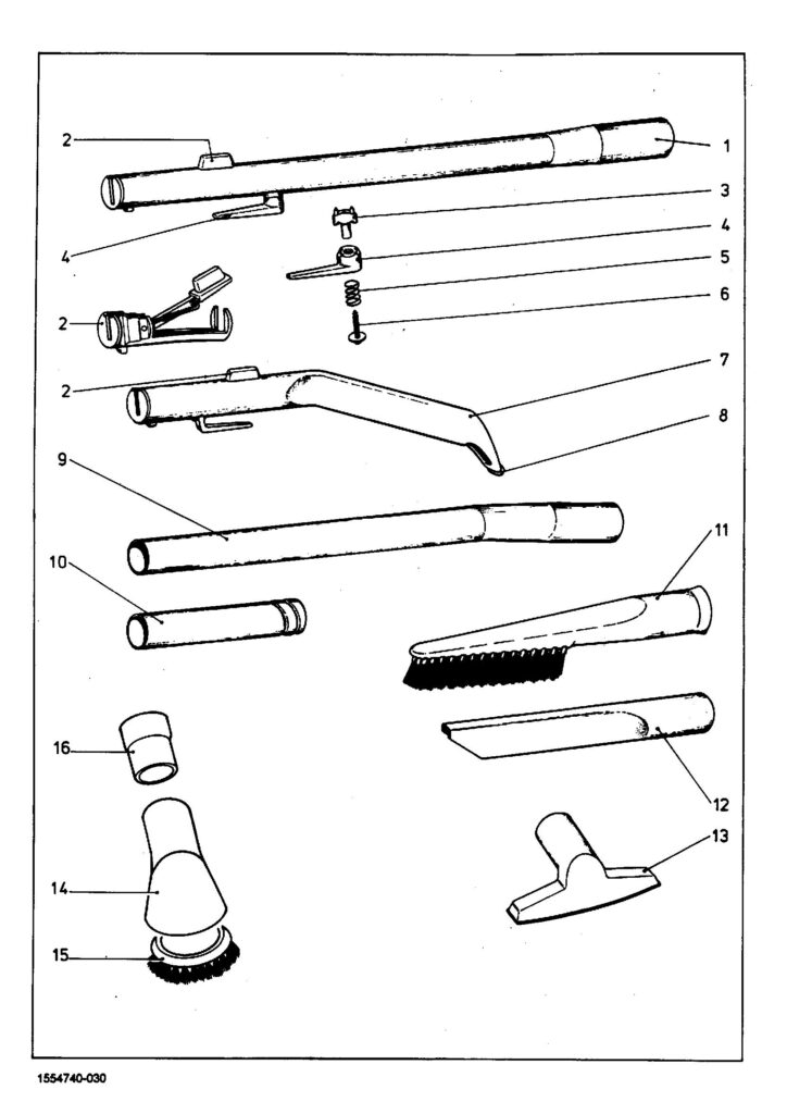 Miele S160 exploded schematic diagram (page 3)