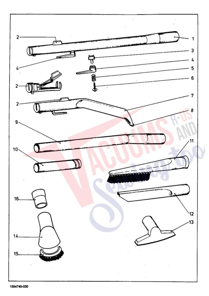 Miele S158 exploded schematic diagram (page 3)