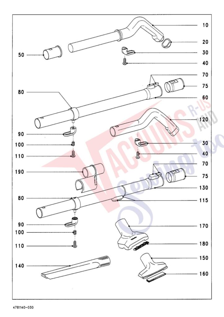 Miele S142 exploded schematic diagram (page 3)