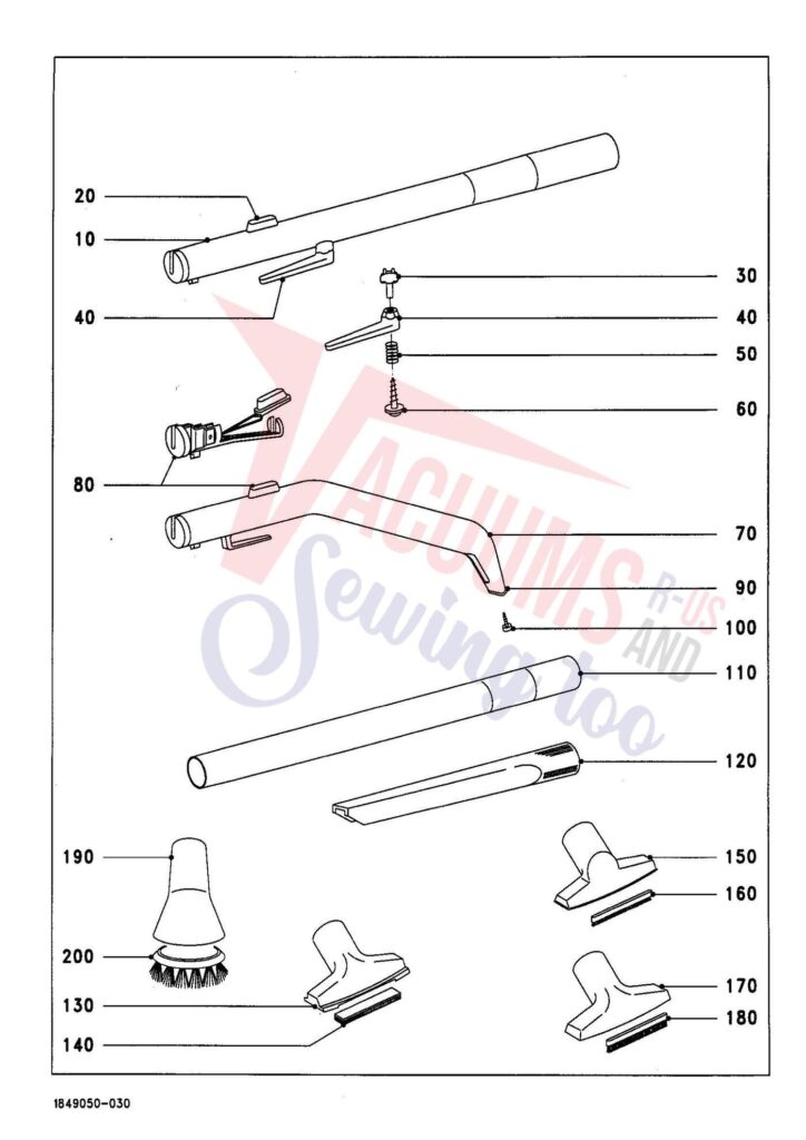 Miele S135 exploded schematic diagram (page 3)