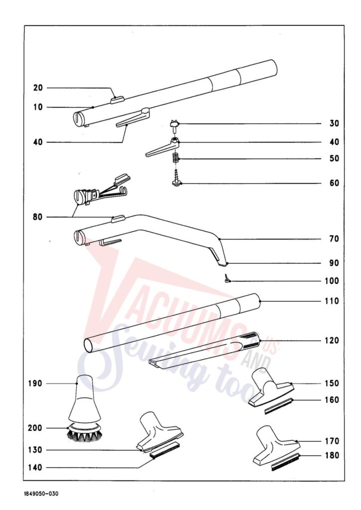 Miele S128 exploded schematic diagram (page 3)