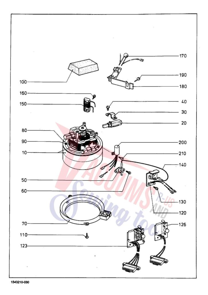 Miele S231 exploded schematic diagram (page 3)