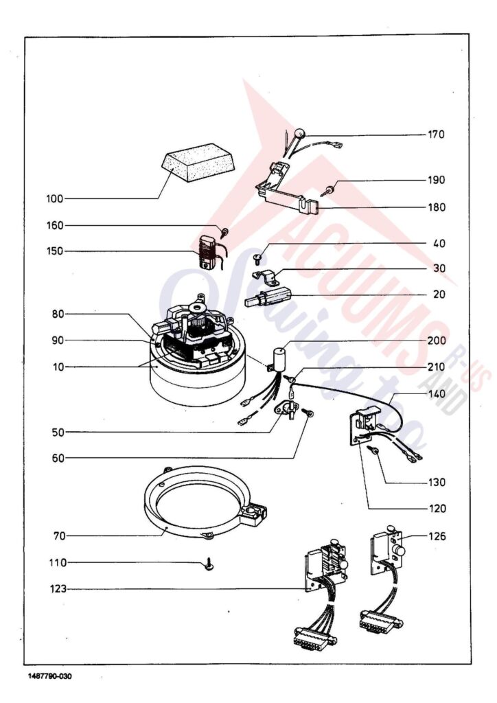 Miele S228I exploded schematic diagram (page 3)