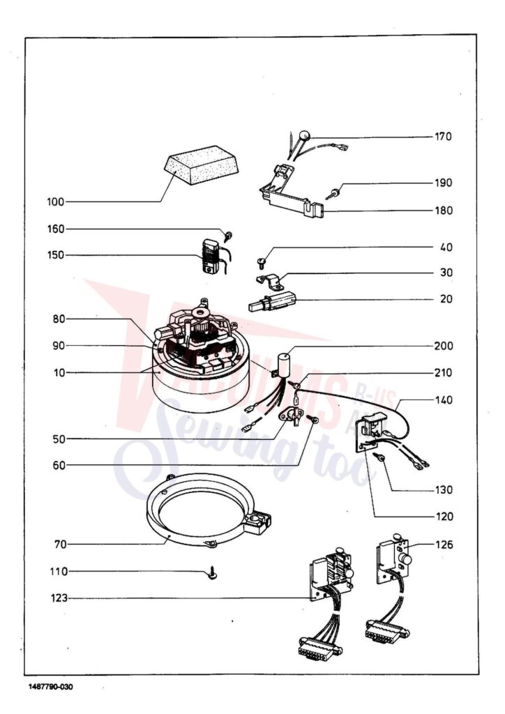 Miele S227I exploded schematic diagram (page 3)