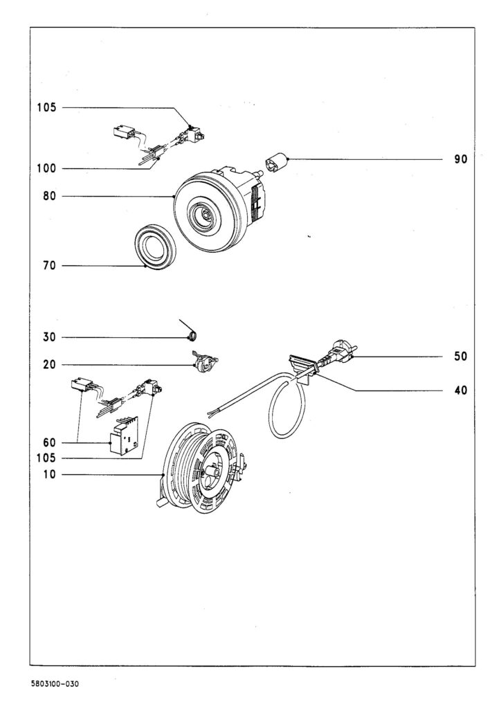 Miele S920 exploded schematic diagram (page 3)