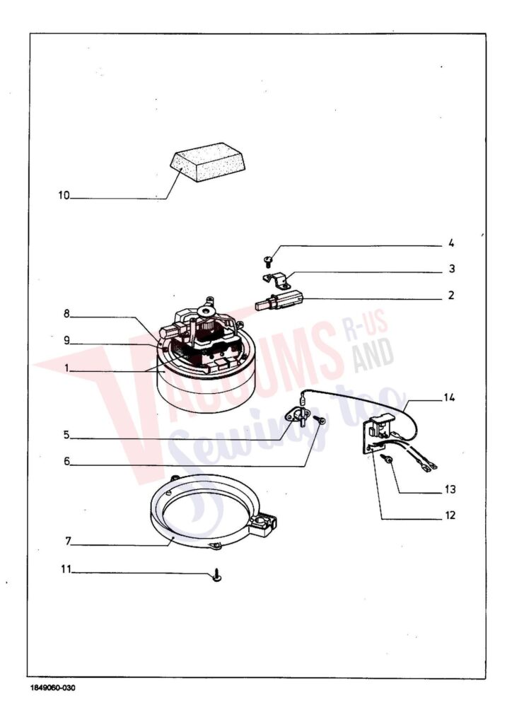 Miele S237I exploded schematic diagram (page 3)