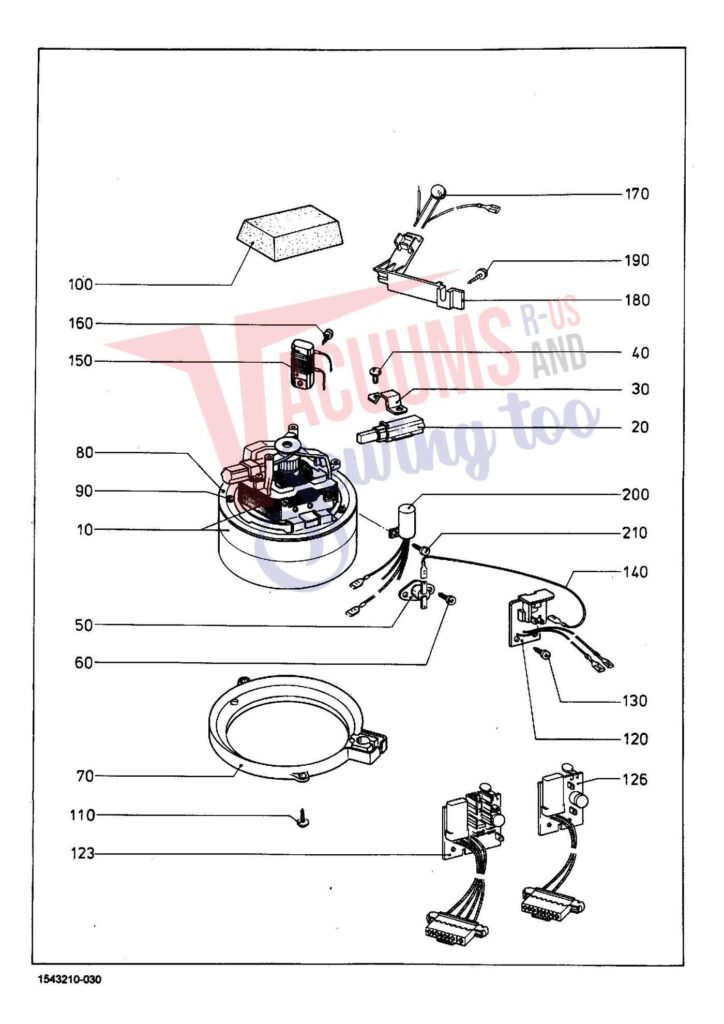 Miele S233 exploded schematic diagram (page 3)