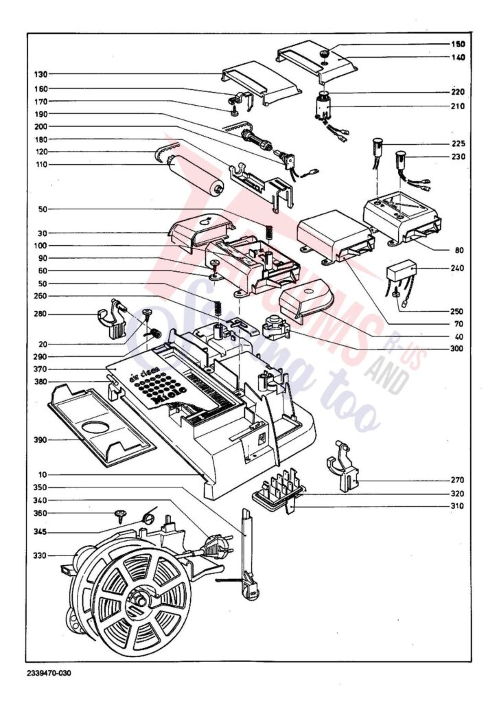 Miele S274I exploded schematic diagram (page 3)