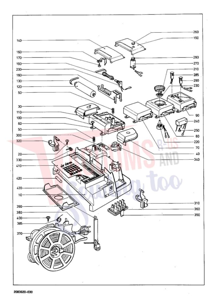 Miele S272I exploded schematic diagram (page 3)