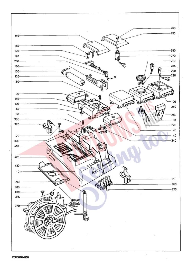 Miele S271I exploded schematic diagram (page 3)