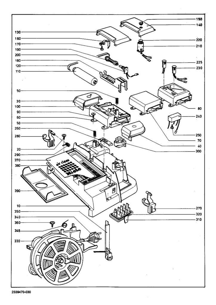 Miele S270I exploded schematic diagram (page 3)