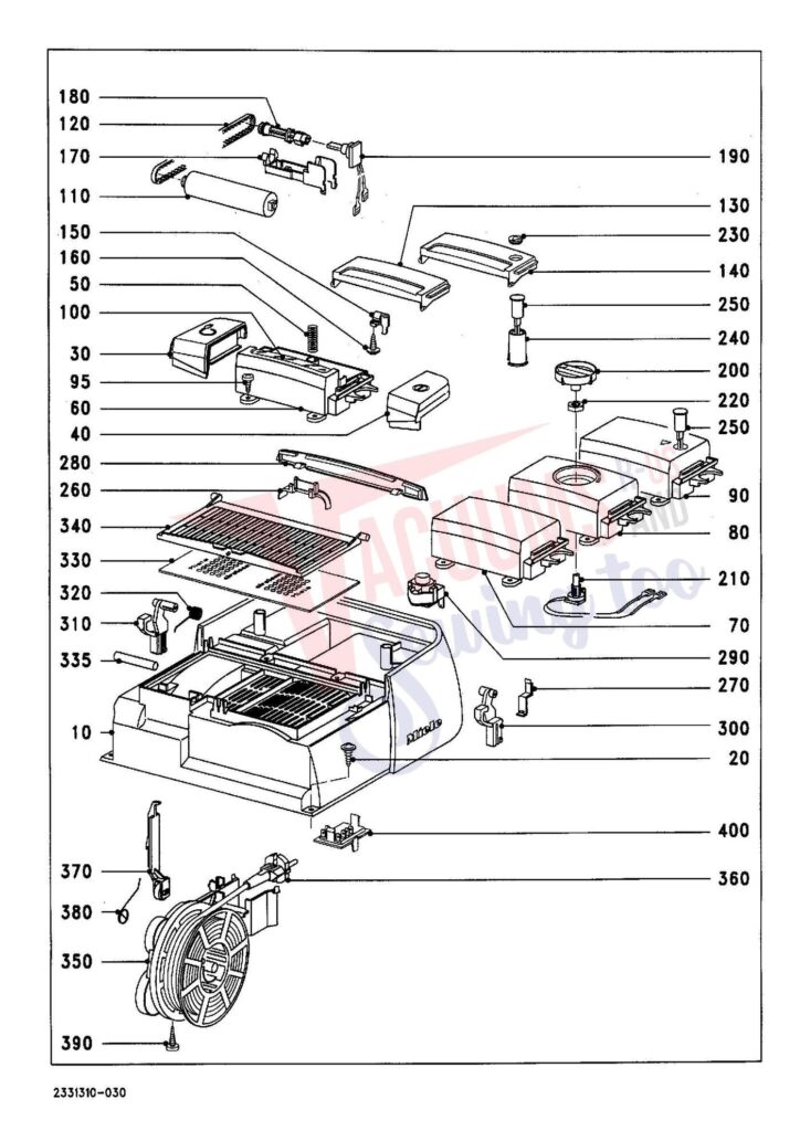Miele S247I exploded schematic diagram (page 3)