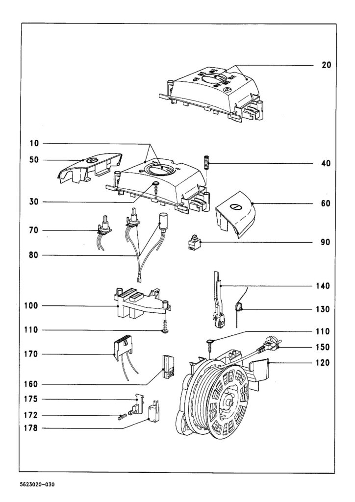 Miele S517-1 exploded schematic diagram (page 3)