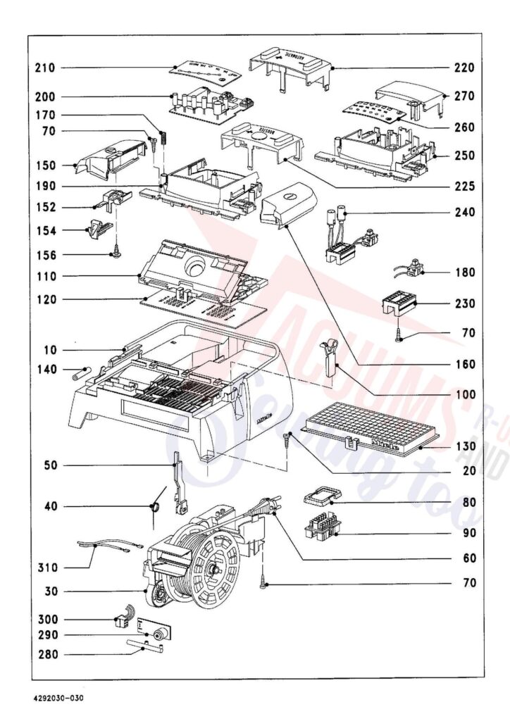 Miele S356I exploded schematic diagram (page 3)