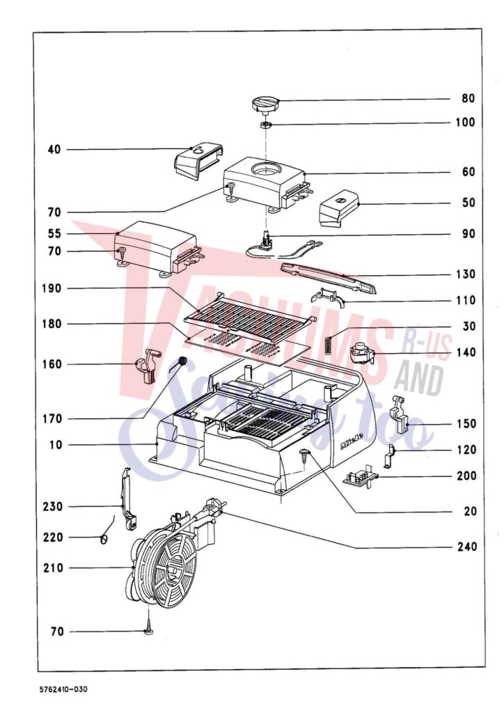 Miele S291 exploded schematic diagram (page 3)