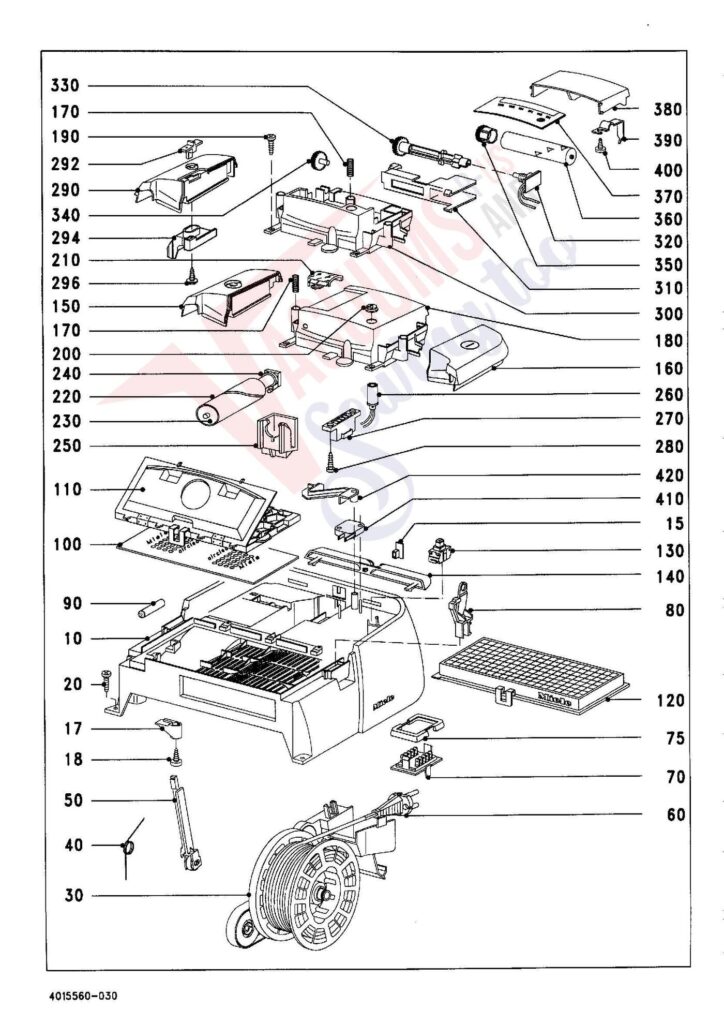 Miele S436I exploded schematic diagram (page 3)
